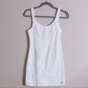 Like New! White Lace Eyelet Mini Dress!